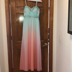 Blondie Nites Multicolor Full Length Dress